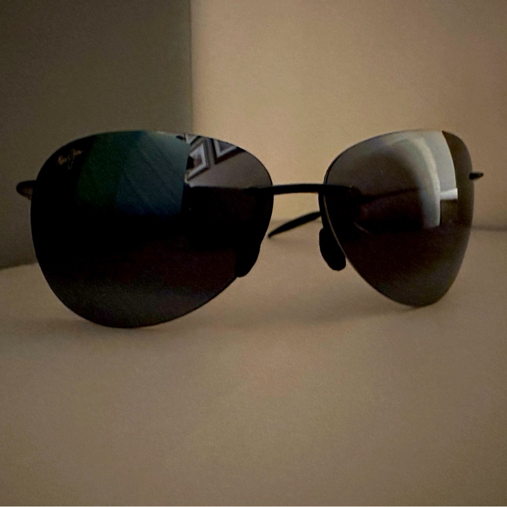 Maui Jim Sugar Beach Rimless Polarized Sunglasses, Mint Condition